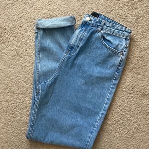 ASOS DESIGN Tall high waist ‘slouchy’ mom jeans in stone wash